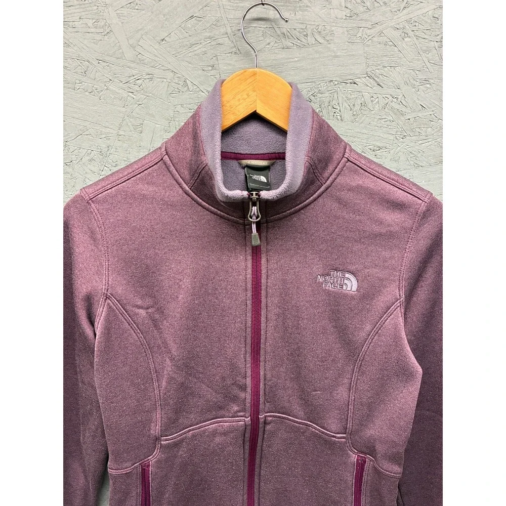 The North Face Full Zip Fleece Jacket Womens S Purple Outdoor Warm Outdoor